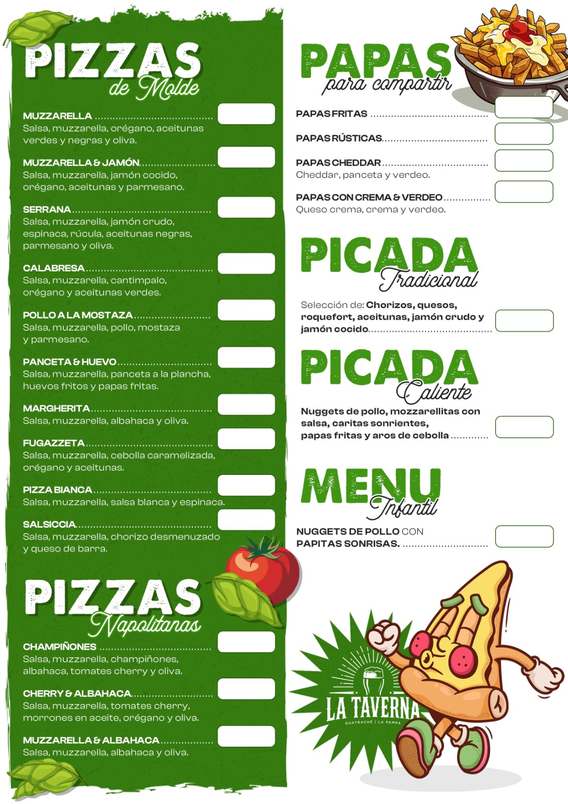 Carta La Taverna - página 2